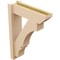 Ekena Millwork 6-in W x 20-in D x 28-in H Balboa Slat Rough Cedar Woodgrain TimberThane Outlooker, Primed Tan OUTUR060X20X28BOA24RCPR - alternate 6